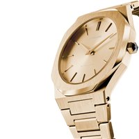 Watch D1 Milano Ultra Thin in Steel yellow gold plated UTBL03 - UTBL03